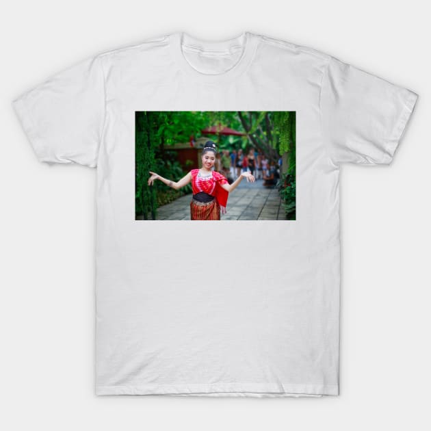 Thai traditional dancer T-Shirt by dags